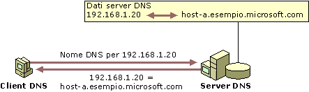Esempio: Ricerca inversa DNS